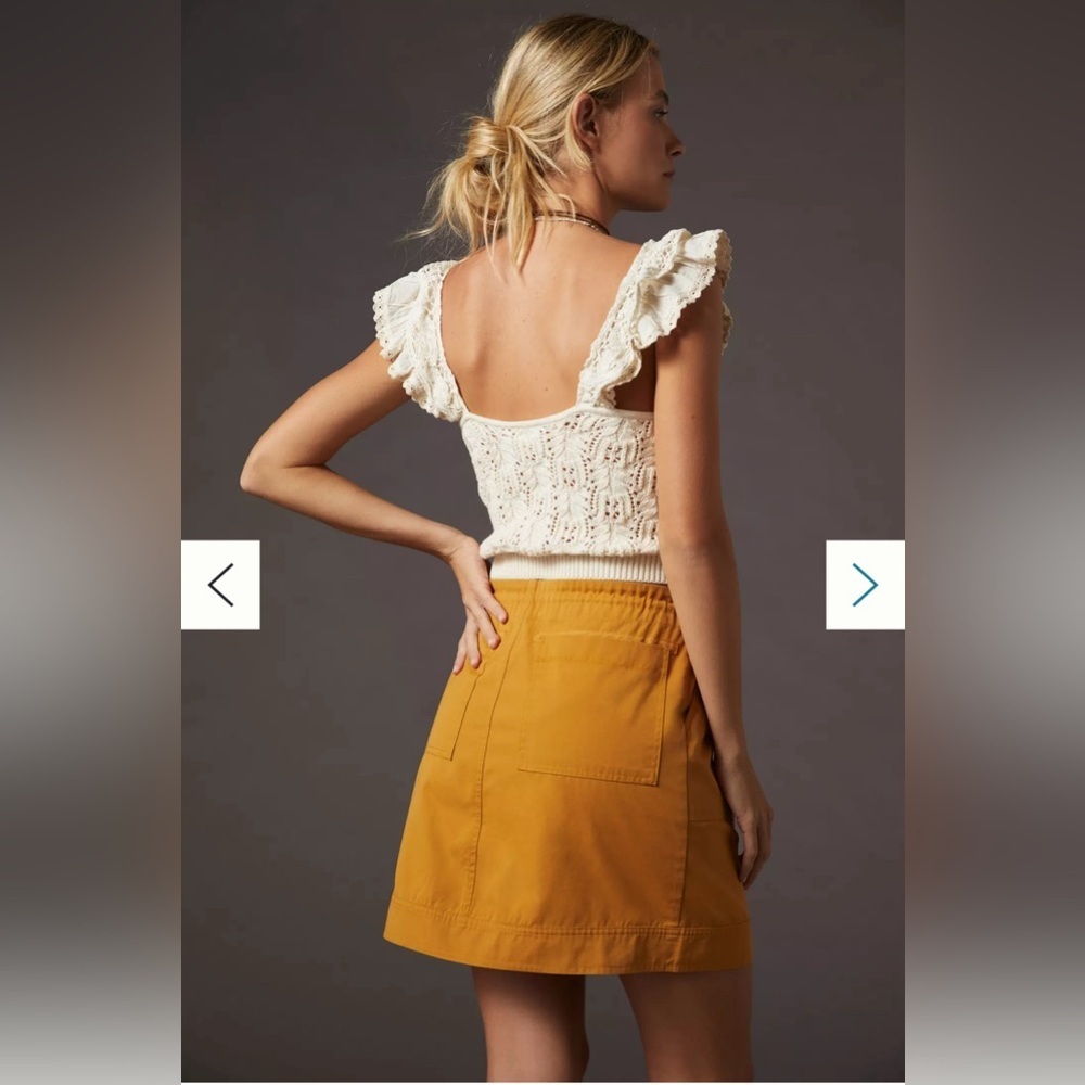 Anthropologie Tiny Mavericks Causal Mini Skirt size M NWT - Picture 8 of 8